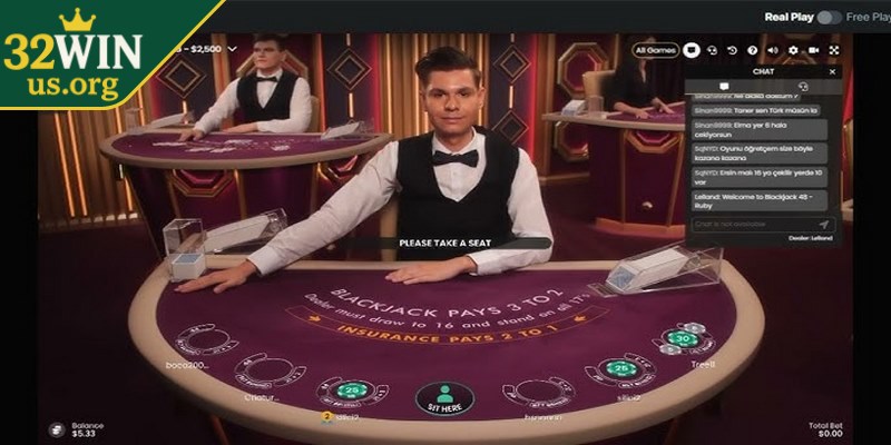 Sau khi chọn trò chơi Live casino anh em hãy nhấn vào nút đặt cược